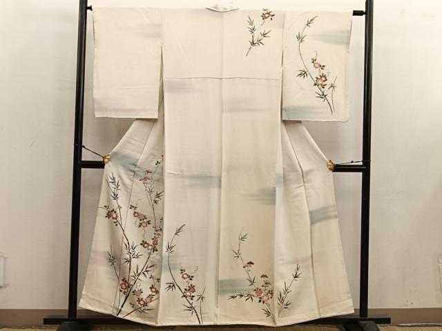 平和屋着物■訪問着 枝花文 金彩 正絹 逸品 BAAX4879mz