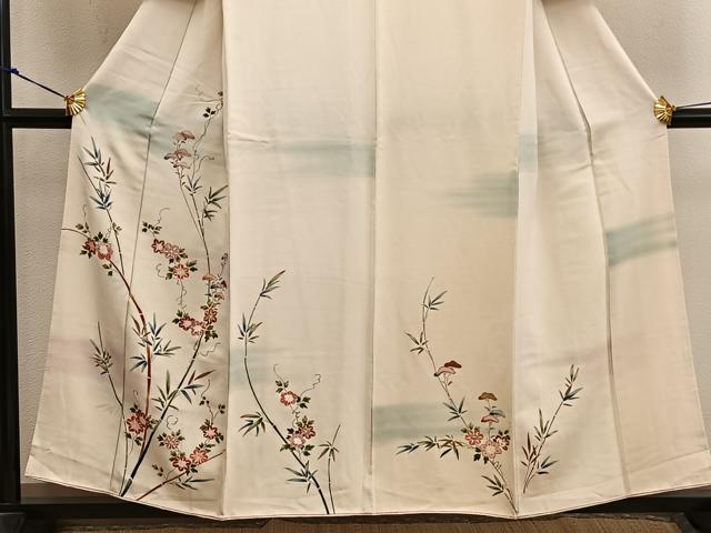 平和屋着物■訪問着 枝花文 金彩 正絹 逸品 BAAX4879mz