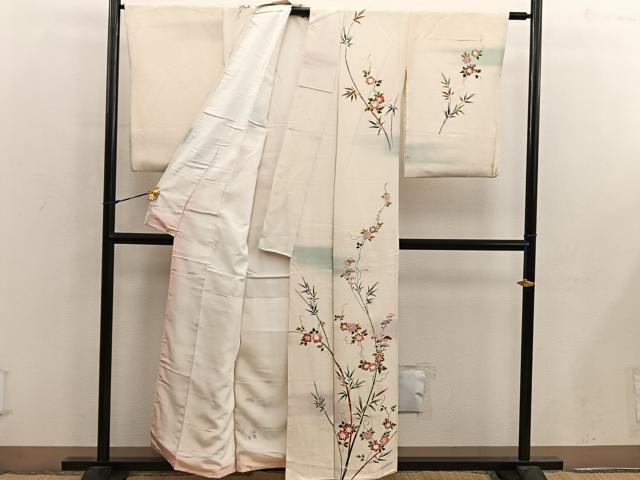 平和屋着物■訪問着 枝花文 金彩 正絹 逸品 BAAX4879mz