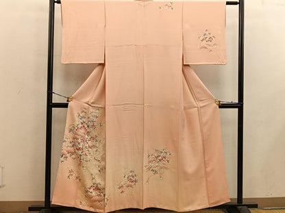 平和屋着物■訪問着 作家物 舞桜文 金彩 正絹 逸品 BAAX4886mz