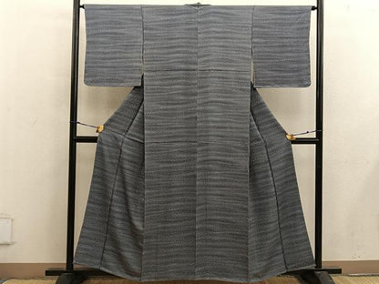 平和屋着物■上質な小紋 幾何学文様 正絹 逸品 未使用 BAAX4890mz