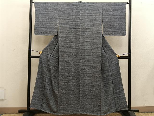 平和屋着物■上質な小紋 幾何学文様 正絹 逸品 未使用 BAAX4890mz