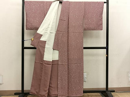 平和屋着物■上質な小紋 たたき染め 正絹 逸品 未使用 BAAX4902mz