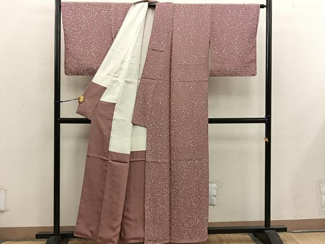 平和屋着物■上質な小紋 たたき染め 正絹 逸品 未使用 BAAX4902mz