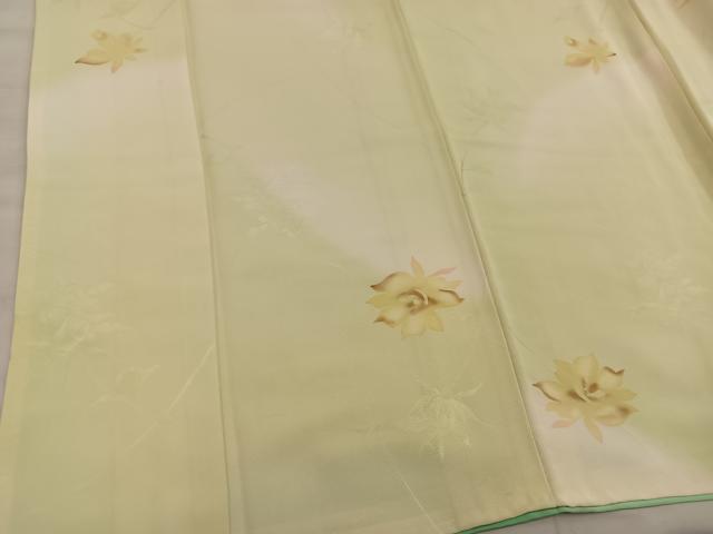平和屋着物■上質な小紋 手描き 草花文 暈し染め 正絹 逸品 BAAX4906mz