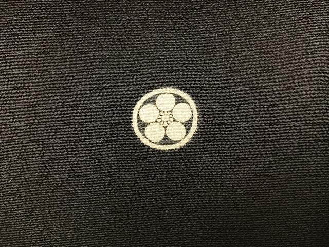 平和屋着物■豪華黒留袖 駒刺繍 草花文 暈し染め 金銀彩 正絹 逸品 BAAX4913mz