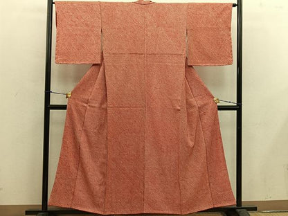 平和屋着物■大変加工の良い総絞り小紋 正絹 逸品 未使用 BAAX4916mz