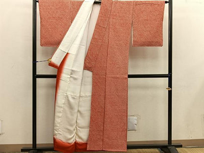 平和屋着物■大変加工の良い総絞り小紋 正絹 逸品 未使用 BAAX4916mz