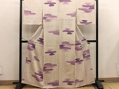 平和屋着物■上質な小紋 総絞り エ霞 正絹 逸品 BAAX4917mz