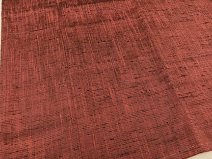 平和屋着物■上質な紬 紅鳶色 正絹 逸品 未使用 BAAX4935mz