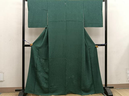平和屋着物■無地絵羽訪問着 総刺繍 貝桶花文 虫襖色 正絹 逸品 BAAX4937mz
