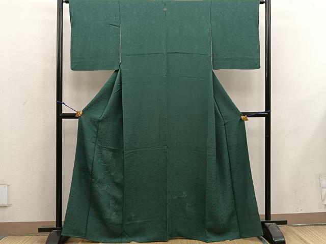 平和屋着物■無地絵羽訪問着 総刺繍 貝桶花文 虫襖色 正絹 逸品 BAAX4937mz