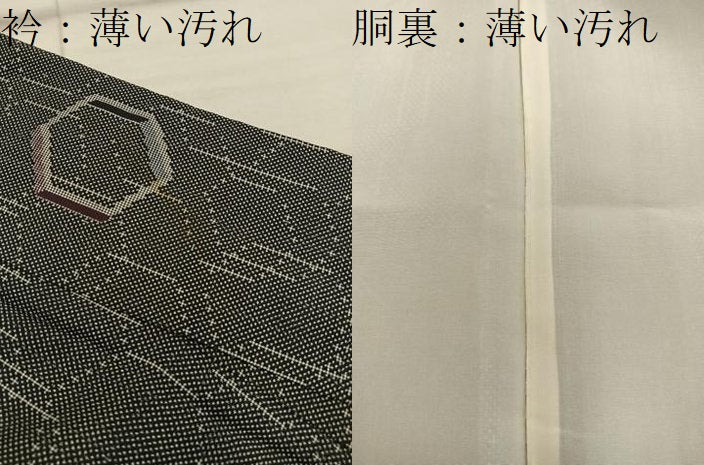 平和屋着物■上質な紬 亀甲文 正絹 逸品 BAAX4956mz