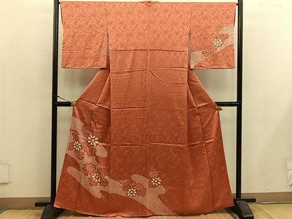 平和屋着物■訪問着 総絞り 草花文 正絹 逸品 BAAX4958mz