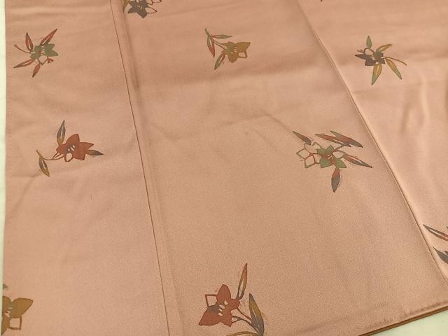 平和屋着物■上質な小紋 草花文 ろうけつ染め 正絹 逸品 BAAX4959mz