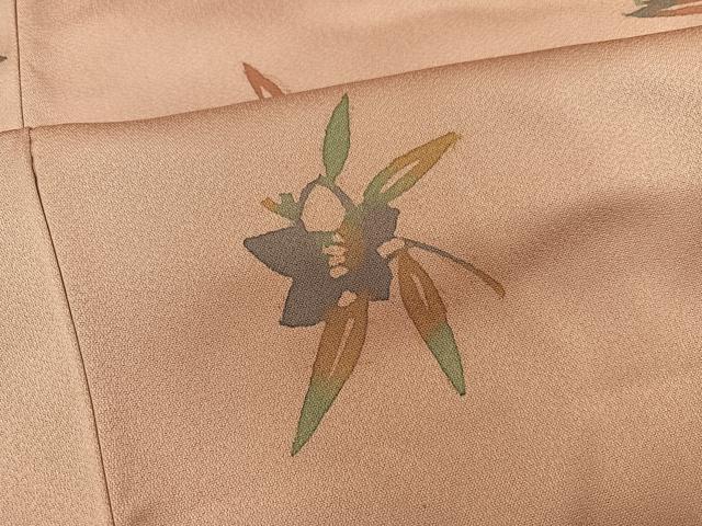 平和屋着物■上質な小紋 草花文 ろうけつ染め 正絹 逸品 BAAX4959mz