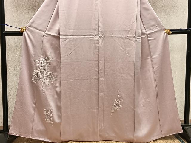 平和屋着物■訪問着 総刺繍 駒刺繍 花籠文 正絹 逸品 BAAX4962mz