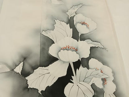 平和屋着物■訪問着 手描き 枝花文 暈し染め 正絹 逸品 BAAX4965mz