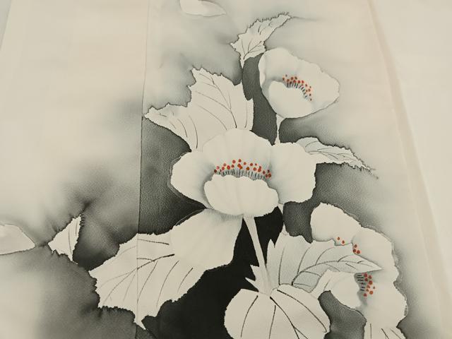 平和屋着物■訪問着 手描き 枝花文 暈し染め 正絹 逸品 BAAX4965mz