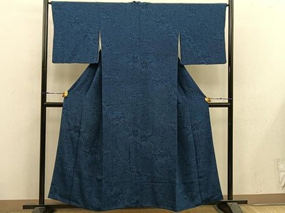 平和屋着物■上質な小紋 菊花文 正絹 逸品 BAAX4966mz