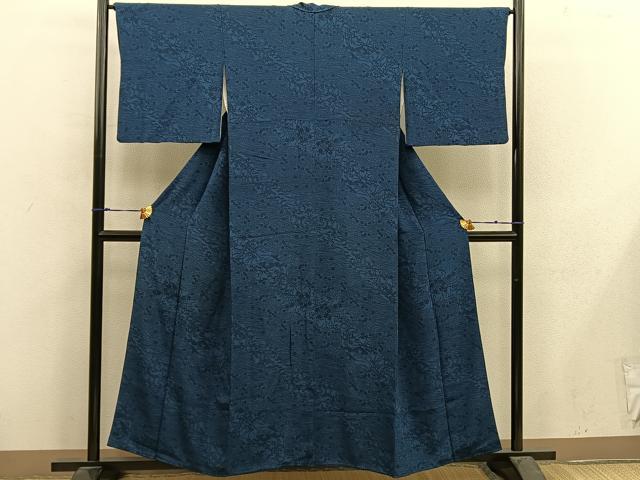 平和屋着物■上質な小紋 菊花文 正絹 逸品 BAAX4966mz