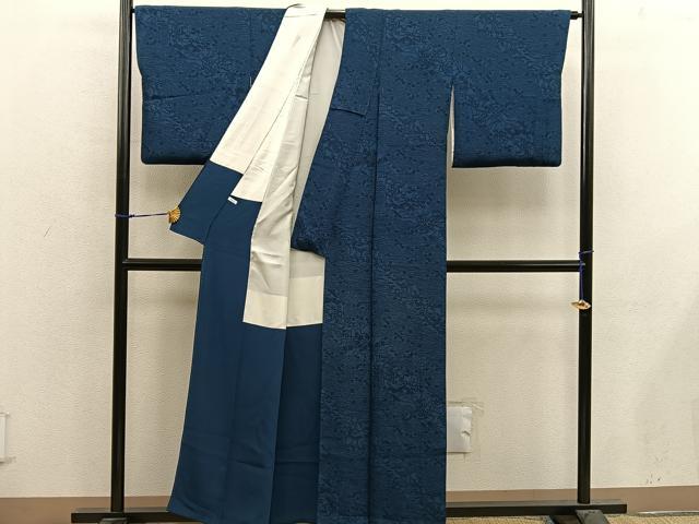 平和屋着物■上質な小紋 菊花文 正絹 逸品 BAAX4966mz