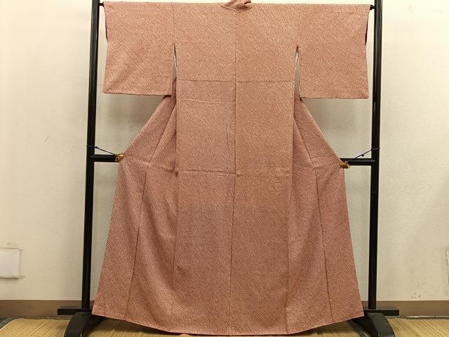 平和屋着物■大変加工の良い総絞り小紋　ますいわ屋扱い　正絹　逸品　BAAX4969mz