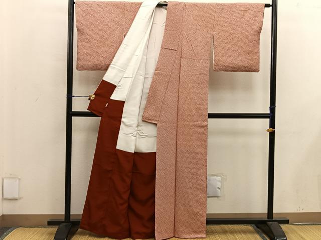 平和屋着物■大変加工の良い総絞り小紋　ますいわ屋扱い　正絹　逸品　BAAX4969mz