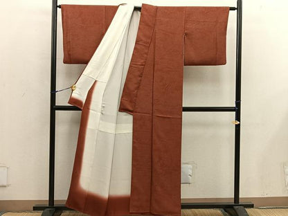 平和屋着物■江戸小紋 御所車花文 正絹 逸品 BAAX4970mz