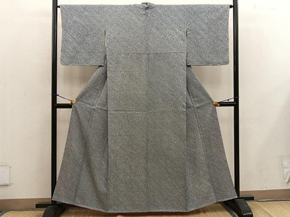 平和屋着物■大変加工の良い総絞り小紋 正絹 逸品 BAAX4977mz