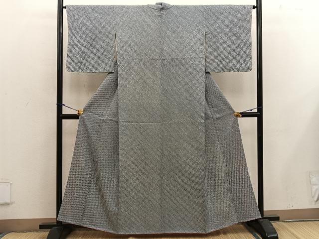 平和屋着物■大変加工の良い総絞り小紋 正絹 逸品 BAAX4977mz