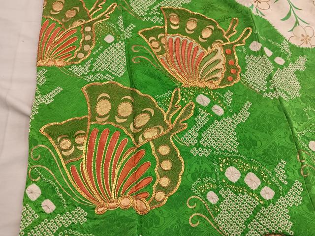 平和屋着物■豪華振袖 駒刺繍 絞り 舞蝶文 金彩 鈴乃屋扱い 正絹 逸品 BAAX4989mz