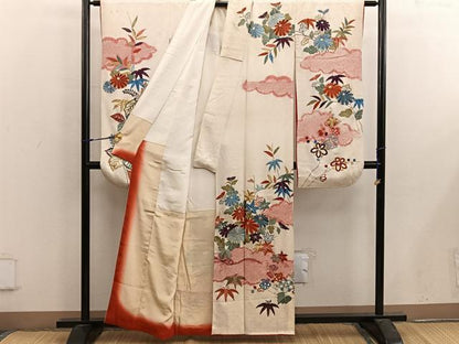 平和屋着物■豪華振袖 絞り 刺繍 菊花文 金銀糸 正絹 逸品 BAAX4992mz