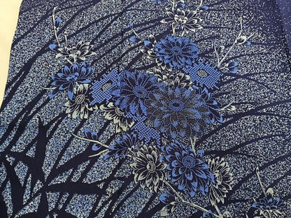 平和屋着物■中国三大刺繍　相良刺繍　訪問着　菊花文　金糸　正絹　逸品　BAAX5006mz