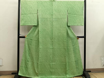 平和屋着物■大変加工の良い総絞り小紋 ゑり善扱い 正絹 逸品 BAAX5008mz