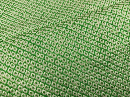 平和屋着物■大変加工の良い総絞り小紋 ゑり善扱い 正絹 逸品 BAAX5008mz