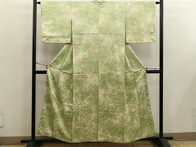 平和屋着物■上質な小紋 枝梅文 正絹 逸品 BAAX5013mz