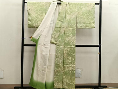 平和屋着物■上質な小紋 枝梅文 正絹 逸品 BAAX5013mz