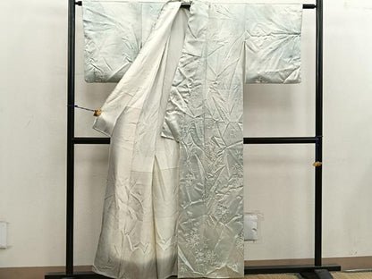 平和屋着物■上質な小紋 菊花文 正絹 逸品 BAAX5021mz