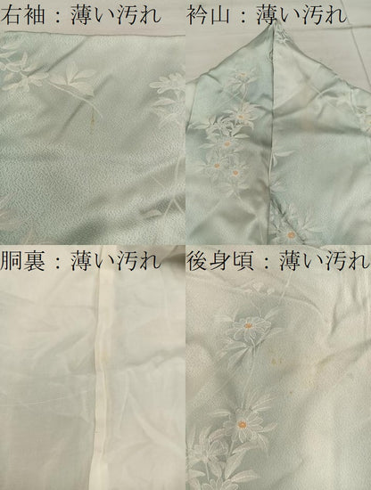 平和屋着物■上質な小紋 菊花文 正絹 逸品 BAAX5021mz