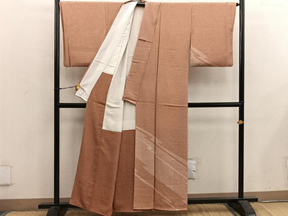 平和屋着物■訪問着　江戸小紋　作家物　伝統加賀染　幾何学文様　正絹　逸品　BAAX5024mz
