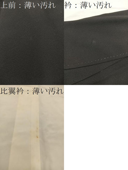 平和屋着物■豪華黒留袖　駒刺繍　松　金彩　正絹　逸品　BAAX5027mz