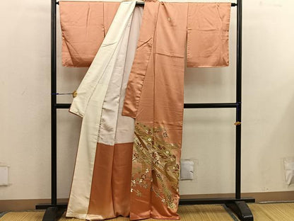 平和屋着物■豪華色留袖 作家物 駒刺繍 菊花文 暈し染め 金彩 正絹 逸品 BAAX5028mz