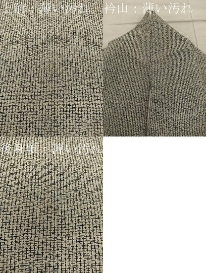 平和屋着物■上質な小紋 幾何学文様 正絹 逸品 BAAX5032mz
