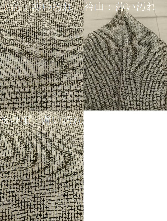 平和屋着物■上質な小紋 幾何学文様 正絹 逸品 BAAX5032mz