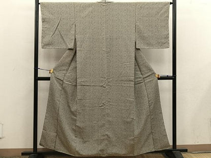 平和屋着物■上質な小紋 幾何学文様 正絹 逸品 BAAX5032mz