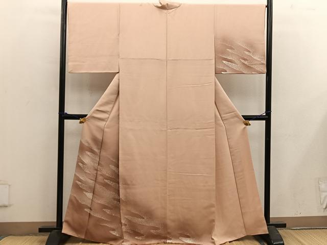 平和屋着物■訪問着 幾何学文様 暈し染め 正絹 逸品 BAAX5038mz