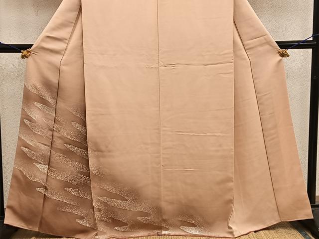 平和屋着物■訪問着 幾何学文様 暈し染め 正絹 逸品 BAAX5038mz