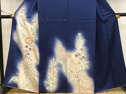 平和屋着物■訪問着 草花文 暈し染め 金彩 正絹 逸品 BAAX5039mz