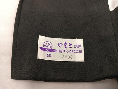 平和屋着物■豪華黒留袖 友禅 飛鶴花文 やまと誂製 正絹 逸品 BAAX5041mz